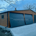Garaż blaszany PREMIUM 8m x 6m